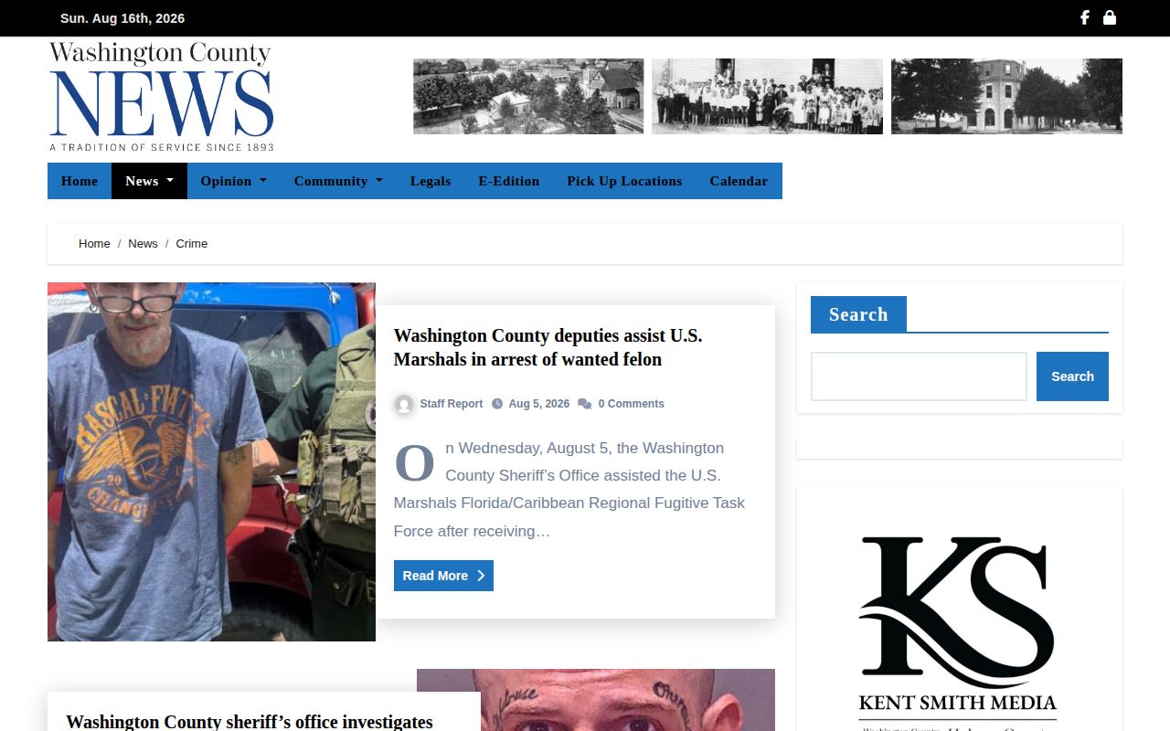 Washington County crime news archive and arrest-report coverage